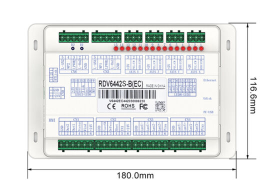 RUIDA RDV6442S CO2 Vision Controllers For Non Metal Cutting With Double Heads