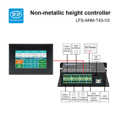 LFS-ANM-T43-V2 Non Metal Height Laser Controller 1MHz Ruida Laser Controller