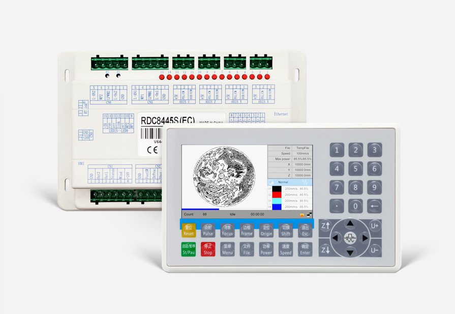 Sync Peripheral Controllers Ruida RDC8445S 4-Axis CO2 Laser Controller with Dual Head Sync